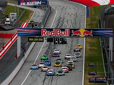 Rennstart beim Porsche Sports Cup im Rahmen des ADAC Racing Weekends auf dem Red Bull Ring 2025